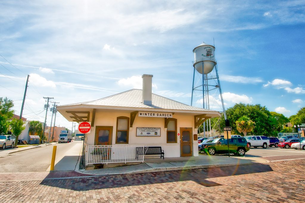 Exterior of the Central Florida Railroad Museum