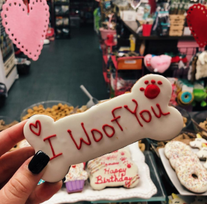 I Woof You Bone Shaped Dog Biscuit from Woof Gang Bakery & Grooming