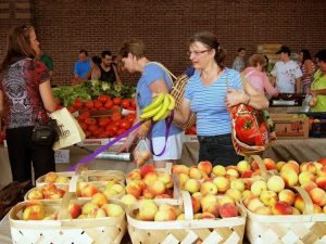 People Shopping at the Farmers Market