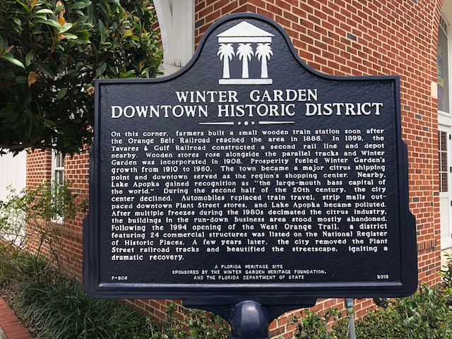 Sign of the Winter Garden Downtown History District