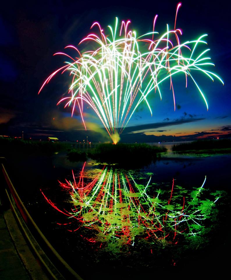 Fireworks over Lake Apopka