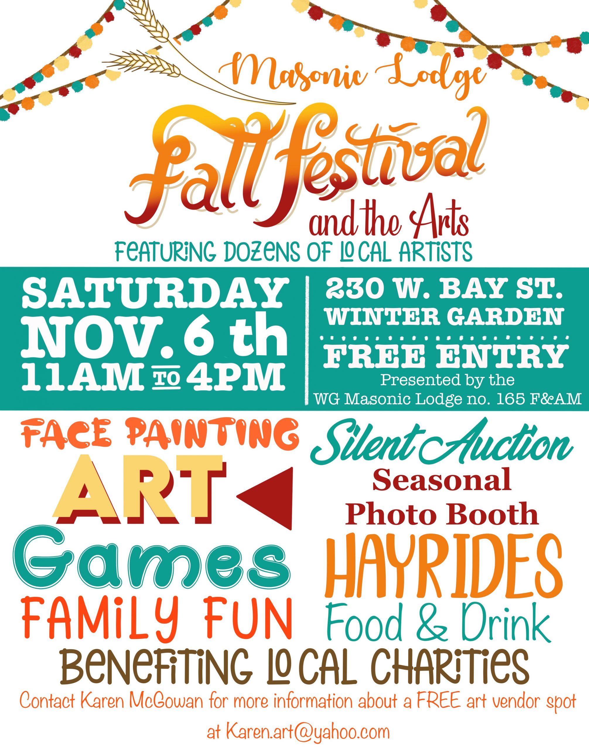 Masonic Lodge Fall Festival And The Arts - Downtown Winter Garden