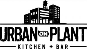 UrBAN ON Plant Logo in black and white