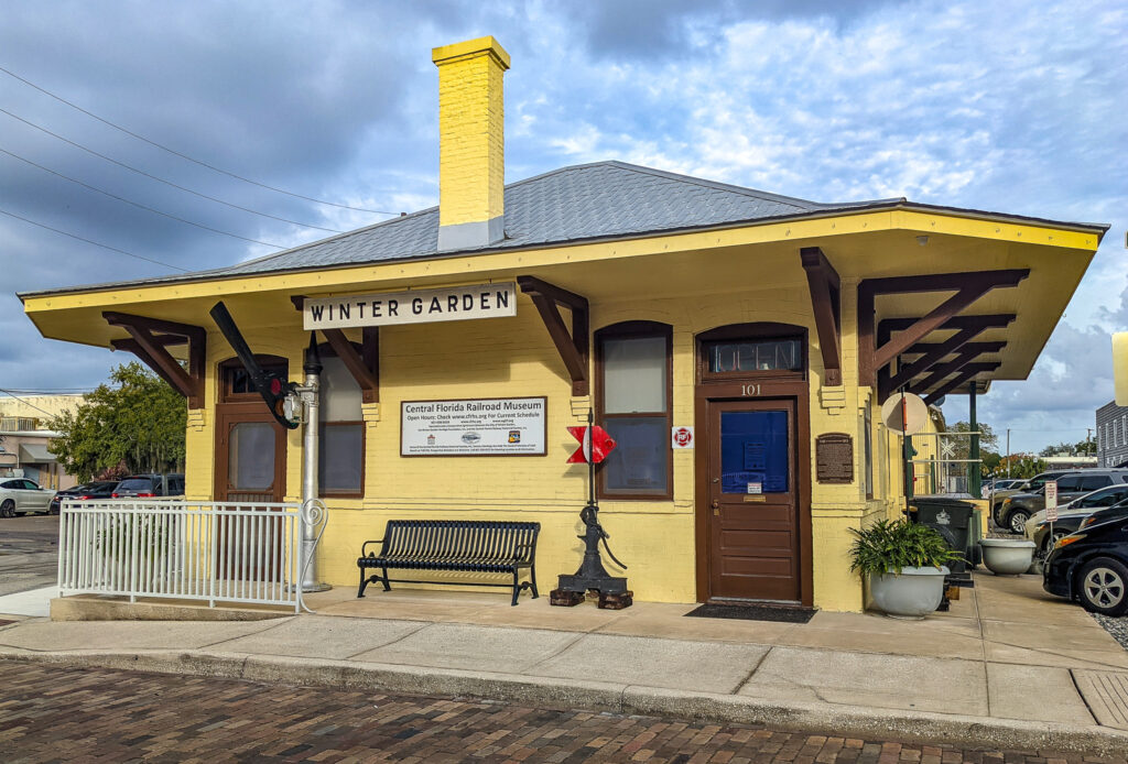 Exterior photo of the Central Florida Railroad Museum