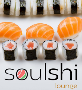 Soulshi Logo Graphic with Sushi