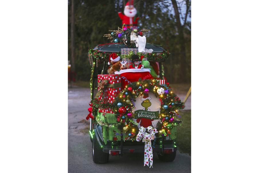 Decorated Golf Cart 
