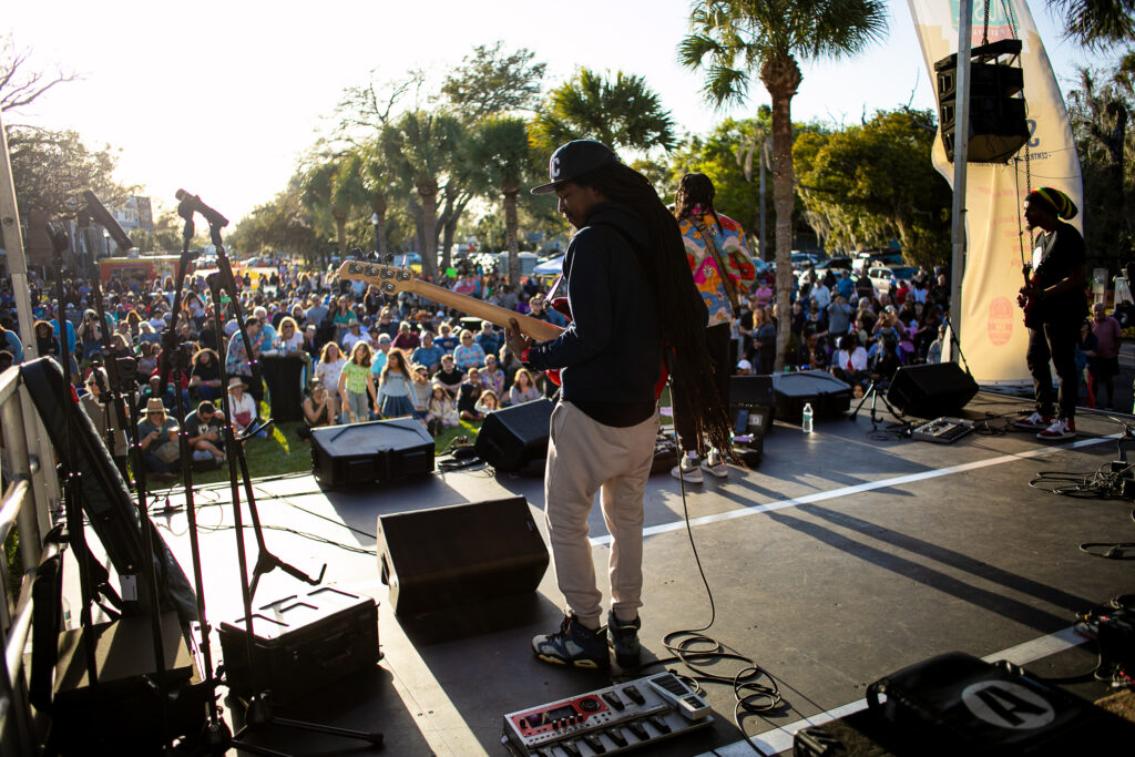 Winter Garden Music Festival Band Performing 