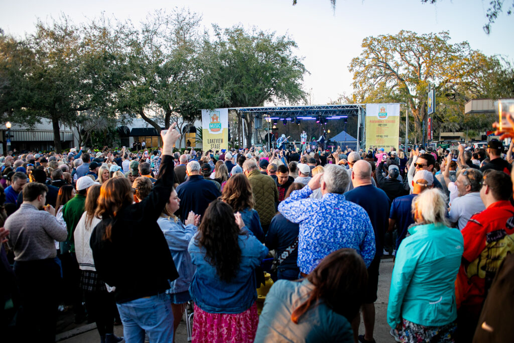 Winter Garden Music Festival Band Performing